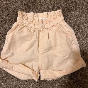 Zara Toddler High Waist Blush Pink Shorts